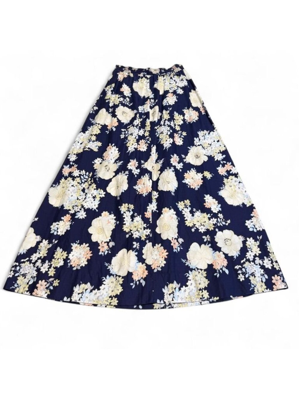 Vintage 90's Floral Boho Maxi Skirt Women's Small Cottagecore Summer Grandma - Picture 4 of 6